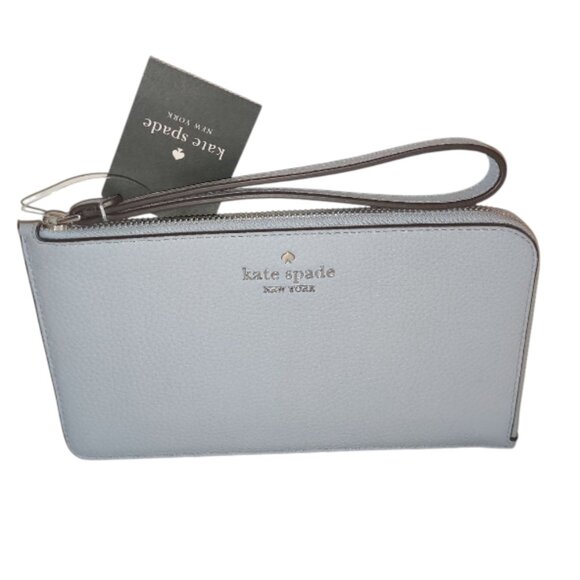 kate spade Handbags - Kate Spade Lucy Medium L Zip Around Wristlet In Serentity 404